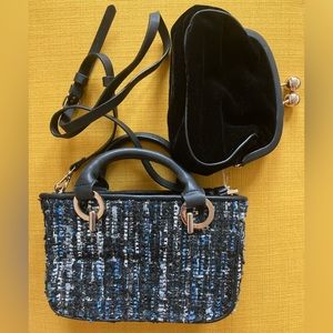 2-in-1 tweed mini bag